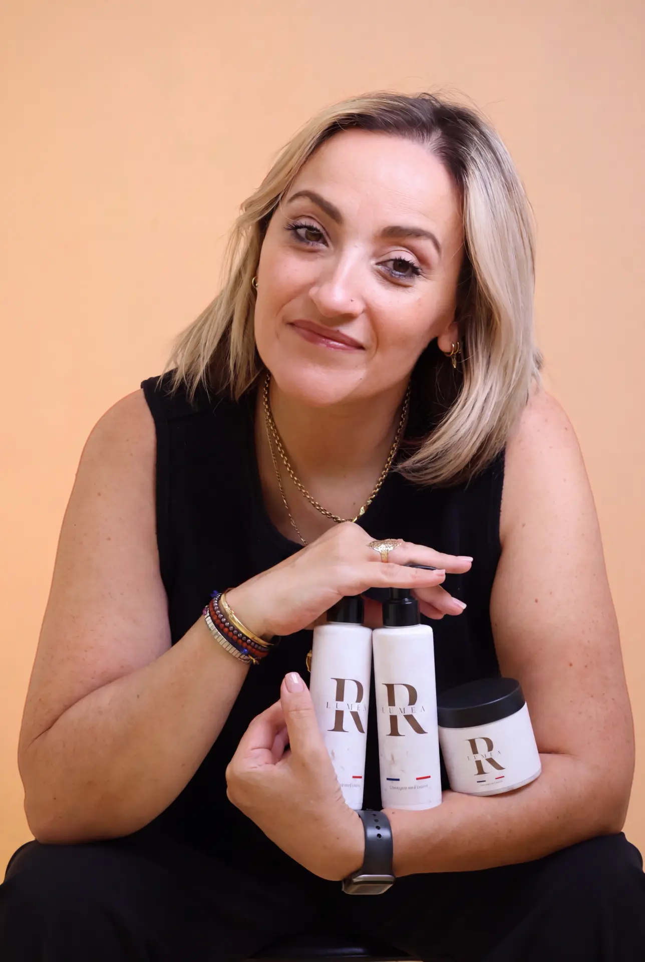 Vanessa Vissouarn avec la gamme R-Luméa